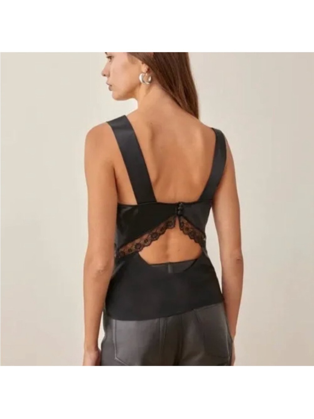 Reformation Vendome silk lace top - Picture 2 of 7